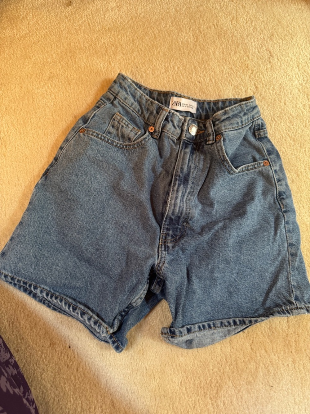 Zara Blue Denim Jean Shorts